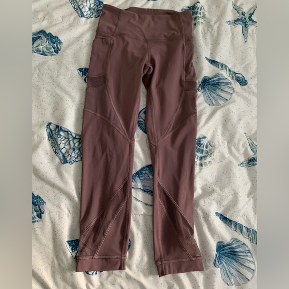 lululemon athletica Mesh high rise Mauve Leggings size 6 - Picture 3 of 8
